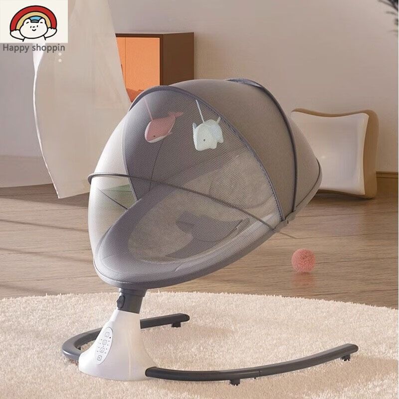 Baby cradle, automatic electric swing cradle, baby swing cradle, 0 formaldehyde, electric cradle, electric baby cradle, baby cradle with mosquito net